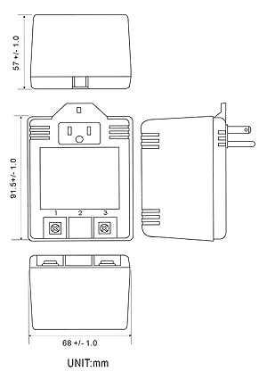 01-US-3-PIN+S-AC-EI57-DIM-W